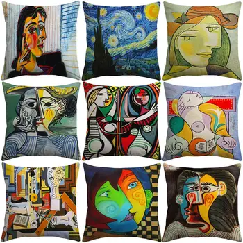 Pablo Picasso Znane Slike Izhajajo Zapnite Zvezdnato Noč Nadrealizma Abstraktna Umetnost Blazine Pokrov Kavč Žamet Vzglavnik
