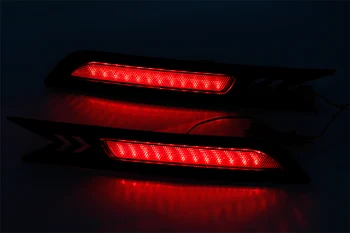 OKEEN 2x Rep Luči za Honda CR-V CRV 2010 2011 Zadnji Odbijač Reflektor Rdeča Luč, ki Teče Zavora Ustavi Vključite Opozorilne Luči za Meglo Lučka