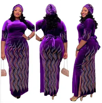 L-4XL Plus Velikost Afriške Dolge Obleke Za Ženske do leta 2020 Afriška Oblačila Afriki Obleko Dashiki Dame, Oblačila Ankara Afriki Obleko