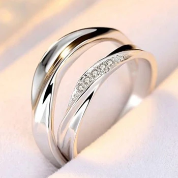 NEHZY 925 Sterling srebro ženska Novo Gospa moda odpiranje val visoke kakovosti kristalni kamen nakit vintage prstan
