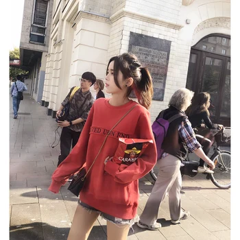 Mishow ženske jopice 2018 Nove modne Long Sleeve Majica Harajuku Skakalec Puloverji Vrhovi Priložnostne Svoboden outwear MX18C6265