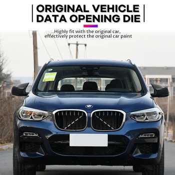 Visoka Kakovost Naslikal Strani Rearview Mirror Kritje Kape Zamenjava Sijajni Črni M Slog za BMW F15 X5-2018