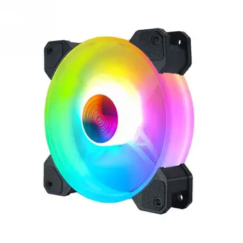 Hidravlični LED RGB Ohišje, Nastavljiva Daljinski upravljalnik Trajno Non-Slip 120mm Računalnik Primeru Ljubitelj Malih Tiho PC Hlajenje Pribor