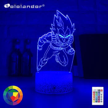 Najnovejše 3D LED Nočna Lučka Dejanje Slika 7 Barve Dotik Optične Iluzije, namizne Svetilke Doma Dekoracijo Modela Lučka Darila Dropshipping
