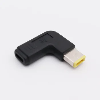 USB-C 3.1 Tip C Ženski Pravokotnik Moški USB PD Emulator Sproži pod Kotom DC Napajalni Adapter Pretvornik Za Lenovo Prenosnik Thinkpad