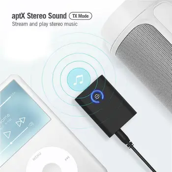 2 v 1 Bluetooth 5.0 Oddajnik Sprejemnik TV PC Avto Avto/Home Music Stereo Hi-fi Sp Ac/Slušalke Avdio Naprava AUX 3,5 mm A3M5