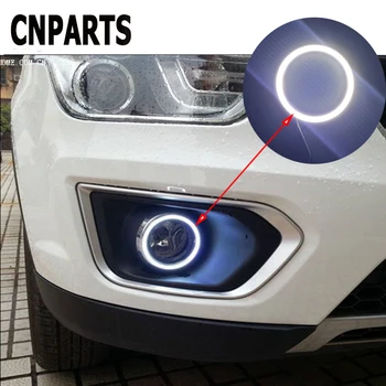 CNPARTS Halo Obroč Angel, Hudič Oči Projektor Smerniki LED Luči Za Renault Megane VW Touran Passat B6 Golf 7 T5 T4 Fiat 500
