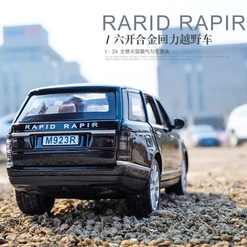 XLG SUV 1:24 Električni Avtomobil Model za Land Rover Rover Hitro Rapir Die-cast Vozil acousto-optične Igrače za Otroke mkd3