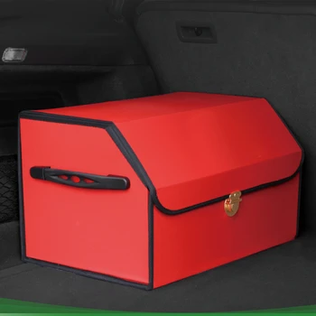 Avto Styling Zadaj Prtljažnik Škatla za Shranjevanje Multi-funkcijo Foldin vrata prtljažnika Škatla za Shranjevanje Za Tesla Model 3 X-E Notranja Oprema