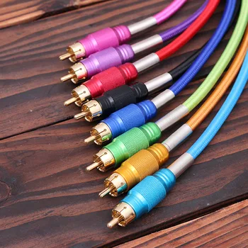 2018 nove vroče 7 barv vmesnik RCA kabel Posnetek Kabel Preklop Kavelj Vrstici Za Pretvorbo komplet Napajanje Brezplačna Dostava