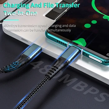 Tip C Do Micro USB Kabel Za Samsung S7 Xiaomi Android USB-C za Microusb PD Kabel QC3.0 Hitro Polnjenje Mobilnega Telefona Kabel Polnilnika