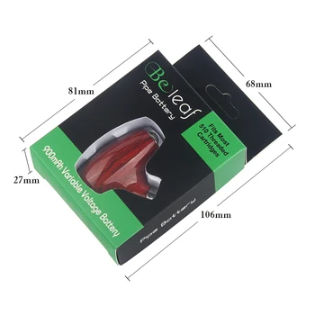 E-cevi Vape Mod + 510 Navoj Kartuše Starter Kit za Polnjenje Lesene KY32 E Cevi 900mAh Predgrevanje Spremenljivo Napetost E Cigarete
