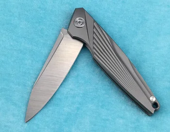 LEMIFSHE M390 rezilo Flipper folding nož titanove zlitine ročaj prostem kampiranje sadje nož EOS orodje