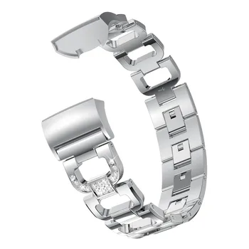 Kristalno Nerjaveče Jeklo, Kovinski Pašček za Zapestje za Fitbit Charge3 Watch Zamenjava manžeta za Fit Malo Polnjenje 4 Smart Dodatki