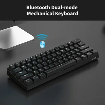 Ajazz i610t Mehanski Igralni Keybaord Bluetooth 87 Tipke Wirelss Dual-mode Gamer Tipkovnice PBT Keycaps Za RAČUNALNIK/Prenosnik