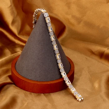TIRIM Dubaj Luksuzna Poročna Ogrlica Set za Ženske Kubičnih Cirkonij Poročni Nakit Sklopov Za Neveste Pribor Sre Jewelri