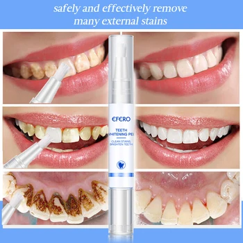 Efero Zob Whitener Gel za Beljenje Zob Pero zobna pasta za Čiščenje zobnih Oblog Tartar Madeže Odstranitev Beljenje Bistvo Zobozdravstveno Nego Ustne votline