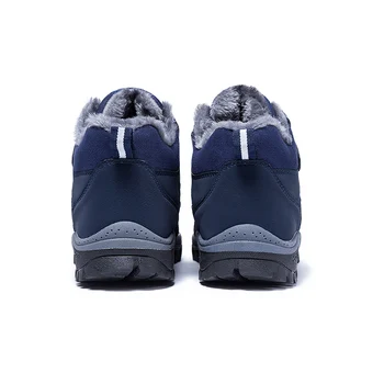 Moški čevlji za Moške Zimske Čevlje Moda Sneg Škornji Plus Velikost Pozimi Superge Gleženj Moški Čevlji Zimski Škornji Črni Modro Toplo Obutev