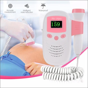 RZ Ploda Doppler Ultrazvok Zvok Baby srčni Utrip Detektor Zaslon LED Digitalni Prenatalna Žep Ploda Doppler Stetoskop