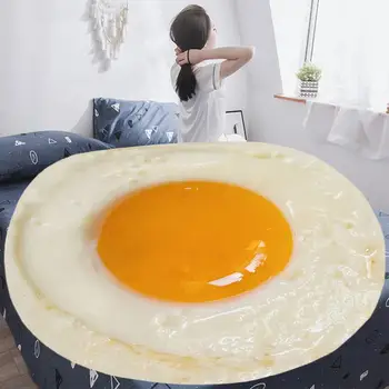 Polirani jajce odejo udobno ustvarjalne realne hrane roman popoln krog tortiljo vrgel odejo raztegljiv kavč Valentinovo darilo
