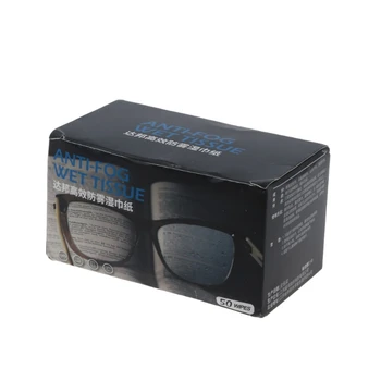 50Pcs Anti-Fog Krpice za Očala Pre-navlaženo Antifog Objektiv Obrišite Posamično Zaviti za Enkratno uporabo Defogger Eyeglass Robčki
