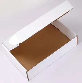 Novo 25*20*7 cm Karton Papir Paket 10Pcs/veliko Darilo Bela Knjiga Škatle Poslovnih Dostave Poštni Polje