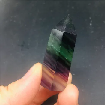 8 cm Naravne crystal fluorite palico, reiki, kamen s ploščo niz sedmih star array