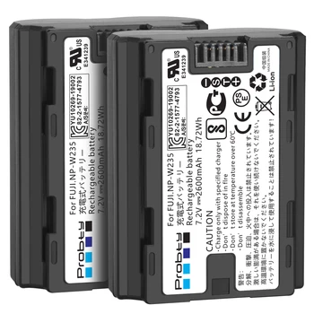Probty 2600mAh NP-W235 Baterije za Fujifilm Fuji X-T4 Fotoaparat NPW235 Baterijo Fotoaparata