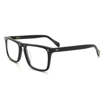 Robert Downey iron Man Okvir očal je Kvadratni Vrh Acetatni Okvir očala Črna Vzročno Očala