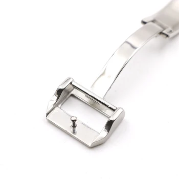 18 mm Uvajanje watch pasu trak sponke zapiralo Bronasto polirano brušeno Visoko kakovostnega Nerjavečega Jekla brez logotipa