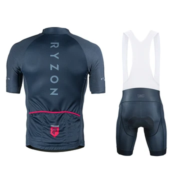 2020 RYZON Poletje Team Kolesarski Dres Komplet za Moške, Dirke, Šport Kolesarski Dres MTB Kolesarske Hlače Obleko Ropa Ciclismo Silikonski Non-slip