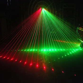 6 Oči Lasersko Scaning Luči DMX512 RGB Barvno Lasersko Svetlobo Skladu Učinek Razsvetljavo 6 Objektiv optični bralnik Laser DJ Disco Oprema