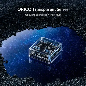 ORICO High Speed Multi 4 Ports USB 3.0 HUB Pregleden USB Razdelilnik Tok, z Močjo Polni Vmesnik za Windows za Prenosni RAČUNALNIK
