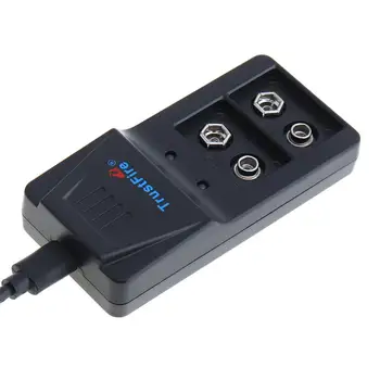 TrustFire Inteligentni Polnilec 9VBC01 Li-ion Baterija, 2 Reži Vrata Micro USB Za Polnjenje 9V Litijeve baterije za polnjenje NI-MH Baterije