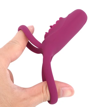 10 Frekvenca Daljinski upravljalnik Zamudo Izliv Dvojna Vibracijska Penis Prstan USB Polnjenje Čistost Krletka Sex Igrače za Odrasle, Nekaj