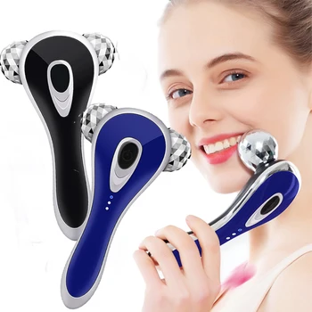 Električna Masaža Roller USB Polnjenje Lifting Obraza Kožo Zaostrovanje Roller Telesa, Hujšanje Massager Treh Ravneh Sonic Vibracij
