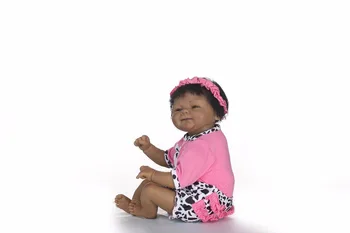 NPK veren prerojeni mehki silikonski pravi silikon prerojeni lutke otroka bebe black vroče igrače Xtmas darilo za dekleta, najboljše spremljajo