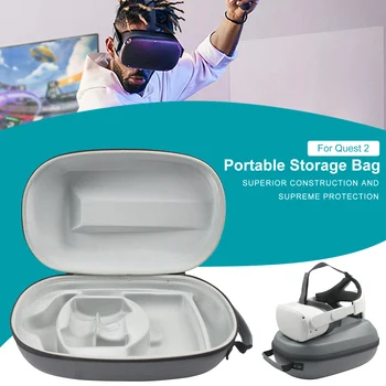 Zaščitna Shockproof VR Gaming Slušalke kovček Dustproof Shranjevanje Navidezna Resničnost, Pribor Za Oculus Quest 2