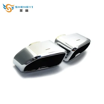 En par chrome črna/ srebrna iz nerjavečega jekla kvadratnih usta avtomobilskih izpušnih nasvet glušnika rep fit BMW serije X X3 X4 v 2019y