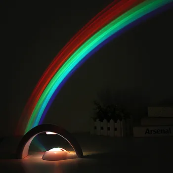 Novost LED Pisane Mavrice Noč Lahka Romantična Nebu Mavrica Projektor Lučka luminaria Doma spalnica svetlobe