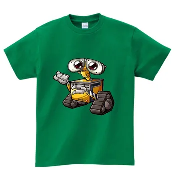 Robot Tiskanja Smešne majice otrok Kratek Rokav T Srajce Robot Majica s kratkimi rokavi otroci v Poletnih Tee shirt fant dekle Multi-barva obleke N