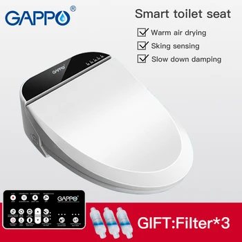 GAPPO smart sedežev wc školjko sedeža kritje bide Električni wc sedeža kritje toplo čisto sedeža kritje inteligentni školjko sedeža, sveti