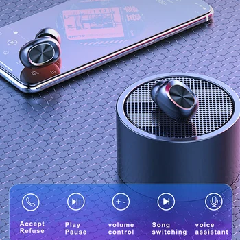 Res Brezžične Slušalke Bluetooth V5.0 Touch Kontrole TWS Hrupa Preklic Slušalke IPX7 Vodotesne Slušalke Bluetooth Slušalke