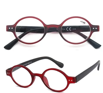 Retro Krog Obravnavi Očala Moški Ženske Bralci Eyeglass Lahek Z Spomladanski Tečaj Presbyopic Očala Dioptrije od +1.0+4.0