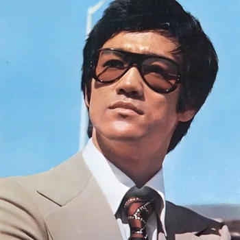 Klasični Tip Bruce Lee Sončna Očala Moški Letnik Bruce Lee Sunglass Moški Najljubši Očala Sončna Očala Z Box Cosplay Opremo