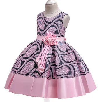 Otroci Obleke Za Dekleta Elegantno Princesa Obleko 2019 Poletje Cvet Dekleta Poročno Obleko Otrok Večer Stranka Obleko 7 8 9 10 Leto