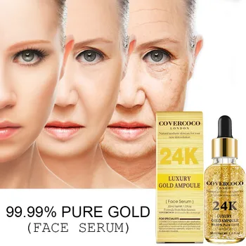24K Gold Obraz Serum Učvrstitev Vlažilne Obraz Bistvo Proti Gubam Anti-Aging Vlažilec Ženske Lepote Nego Kože