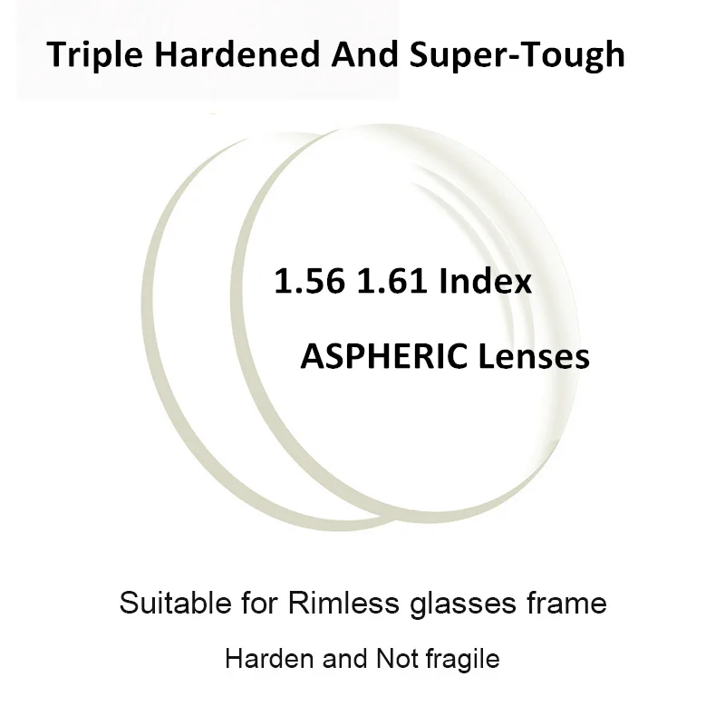 Trojno Kaljenega Super-Težka 1.56 1.61 Indeks ASFERIČNI Leče za kratkovidnost/daljnovidnost/presbyopia (Predlagamo za Udarec/Utor/Trim)